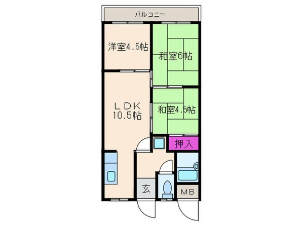 第一藤マンションの物件間取画像